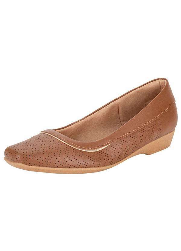 Usaflex - Sapatilha Feminina Flat Usaflex Mm1602 - Canela