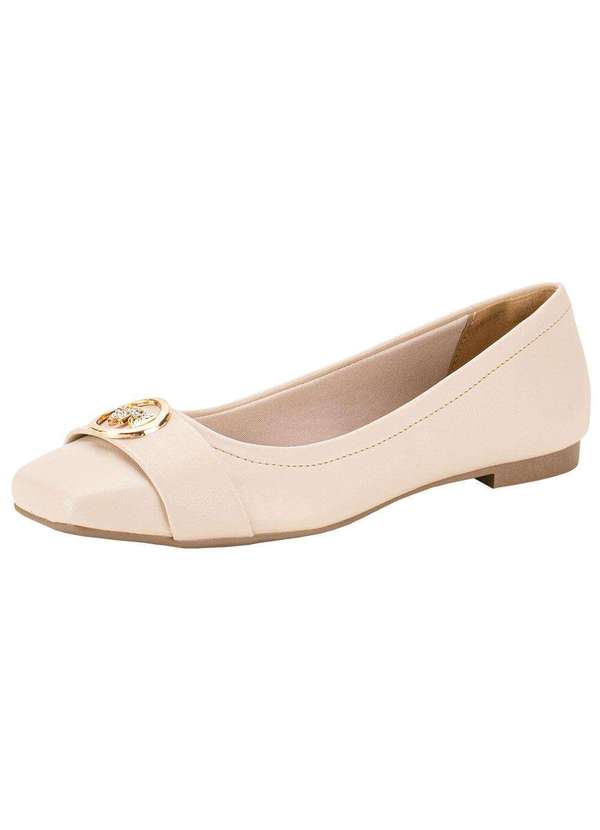 Via Marte - Sapatilha Feminina Flat Via Marte 48008 - Bege