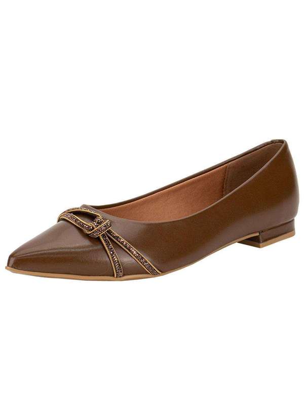 Vizzano - Sapatilha Feminina Flat Vizzano 12061006 - Café