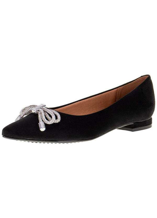 Vizzano - Sapatilha Feminina Flat Vizzano - 1206290 - Preto/Camurça