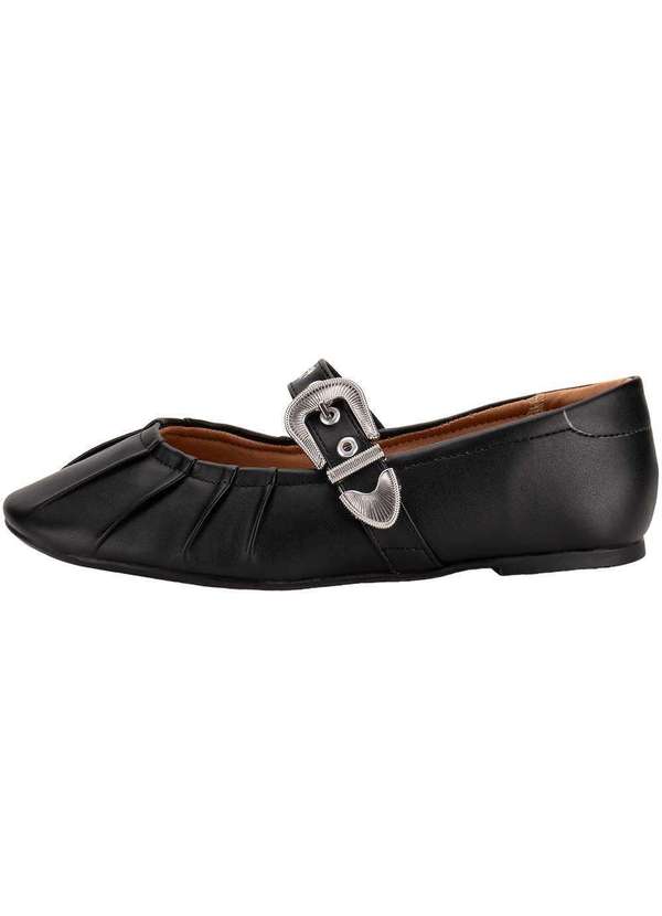 Vizzano - Sapatilha Feminina Flat Vizzano 1443104 - Preto 2