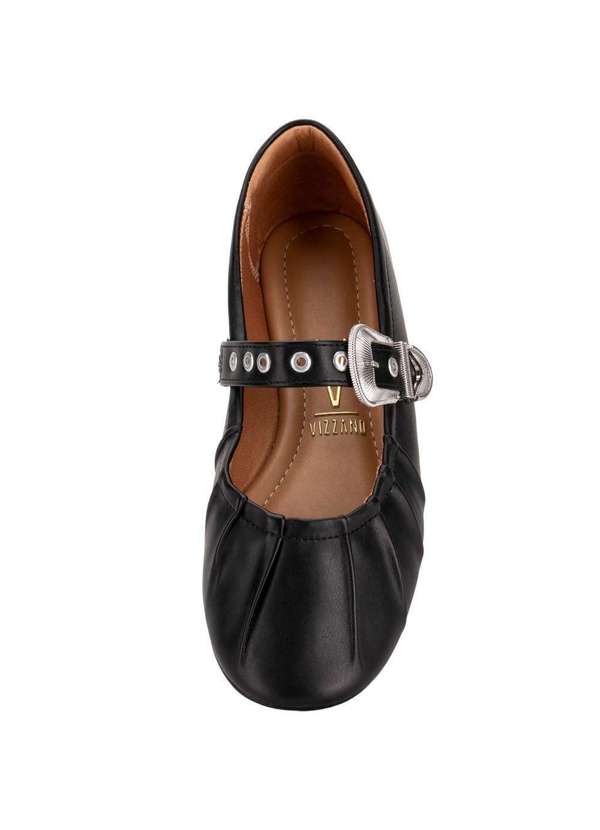 Vizzano - Sapatilha Feminina Flat Vizzano 1443104 - Preto 5