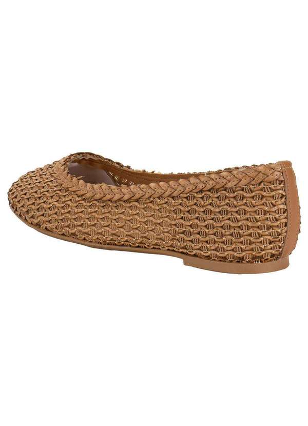Vizzano - Sapatilha Feminina Flat Vizzano 1443106 - Camel 3