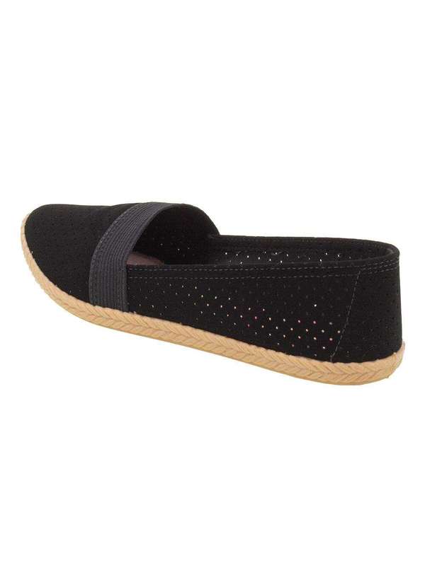 Moleca - Sapatilha Feminina Moleca - 5287203 Preto/Nobuck 2