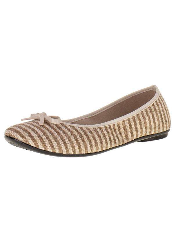 Moleca - Sapatilha Feminina Moleca - 5726115 - Branco/Bege
