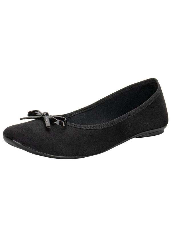 Moleca - Sapatilha Feminina Moleca 5726115 - Preto/Camurça 1