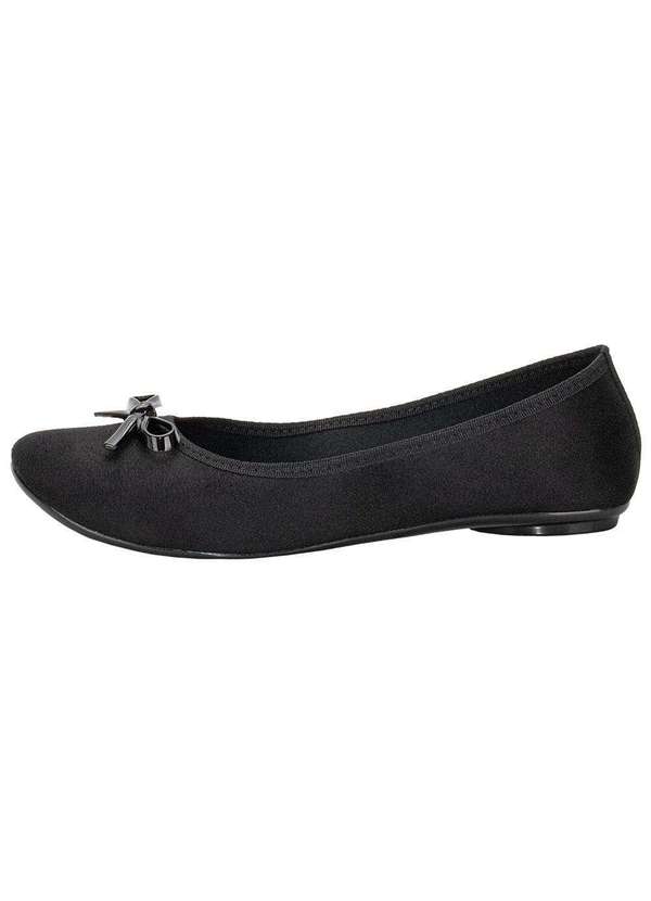 Moleca - Sapatilha Feminina Moleca 5726115 - Preto/Camurça 2