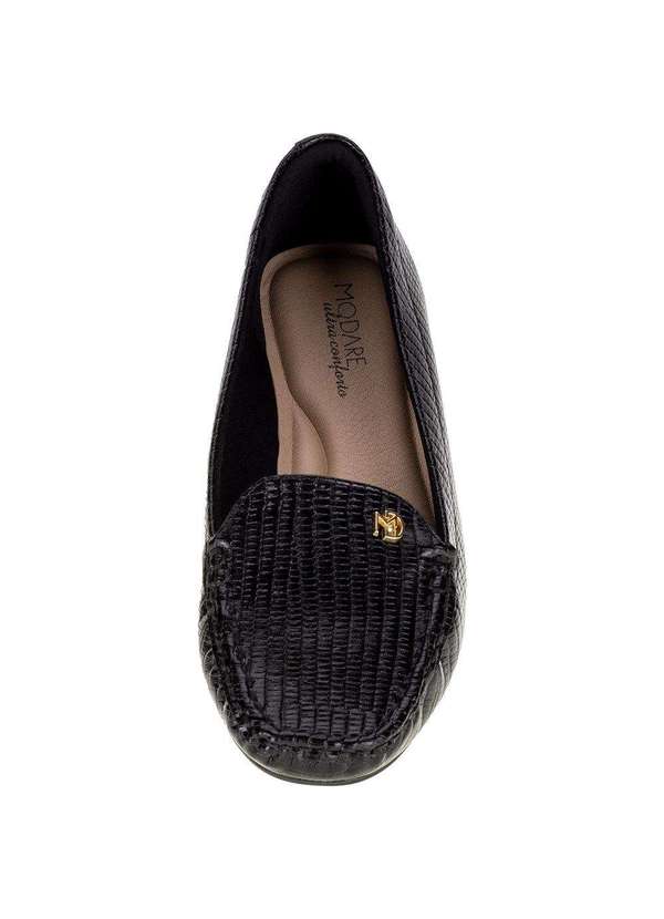 Modare - Mocassim Feminino Modare - 7035634 - Preto/Croco 5