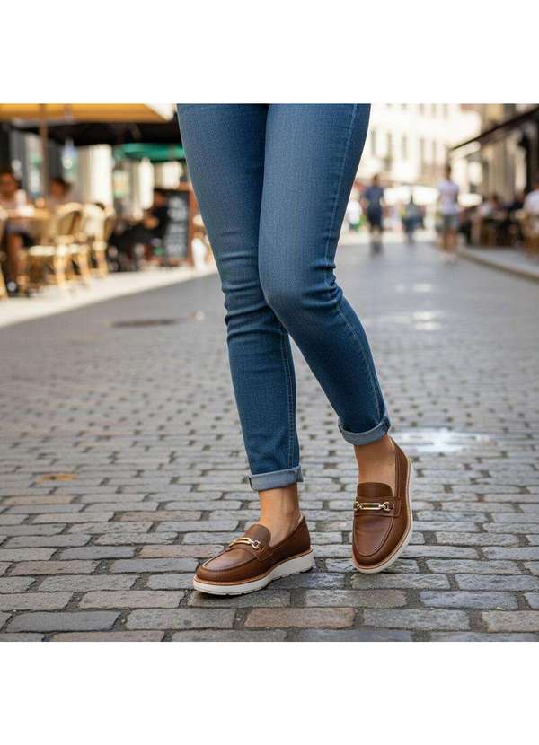 Modare - Mocassim Feminino Modare 7400105 Chocolate 2