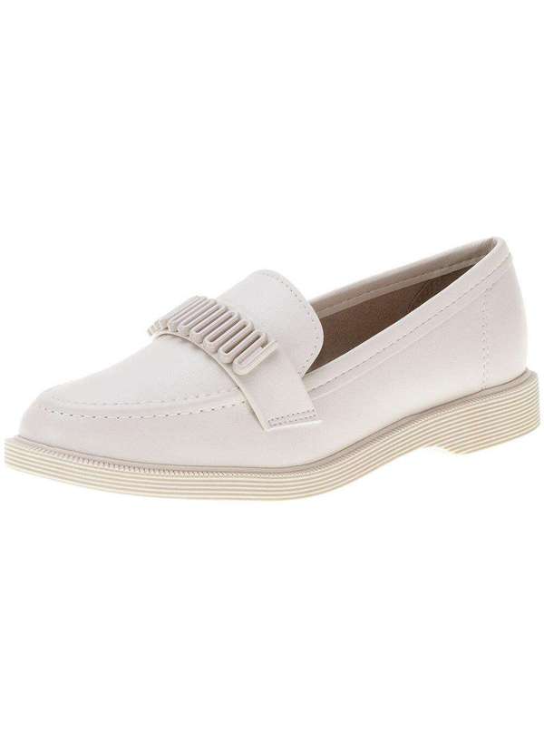 Moleca - Mocassim Feminino Moleca - 5666106 - Marfim