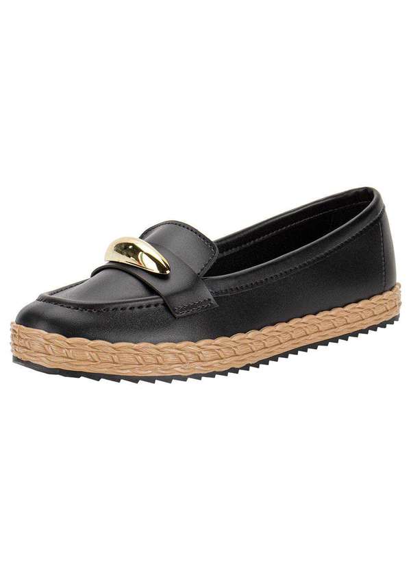 Moleca - Mocassim Feminino Moleca 5696335 - Preto