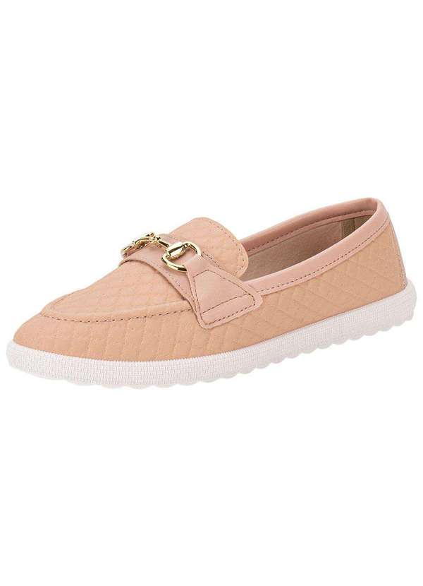 Moleca - Mocassim Feminino Moleca 5748116 - Salmão