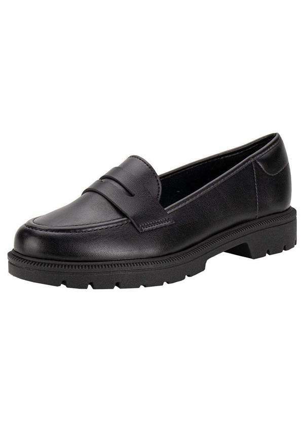 Beira Rio - Mocassim Feminino Salto Baixo Beira Rio - 4283115 - Preto