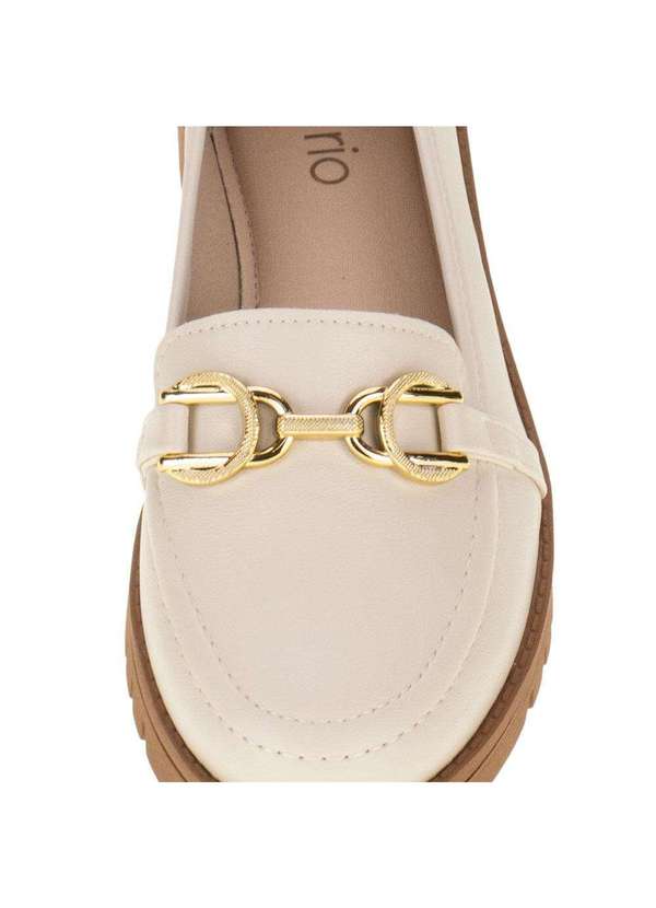 Beira Rio - Mocassim Salto Baixo Beira Rio - 4174337 - Marfim 5