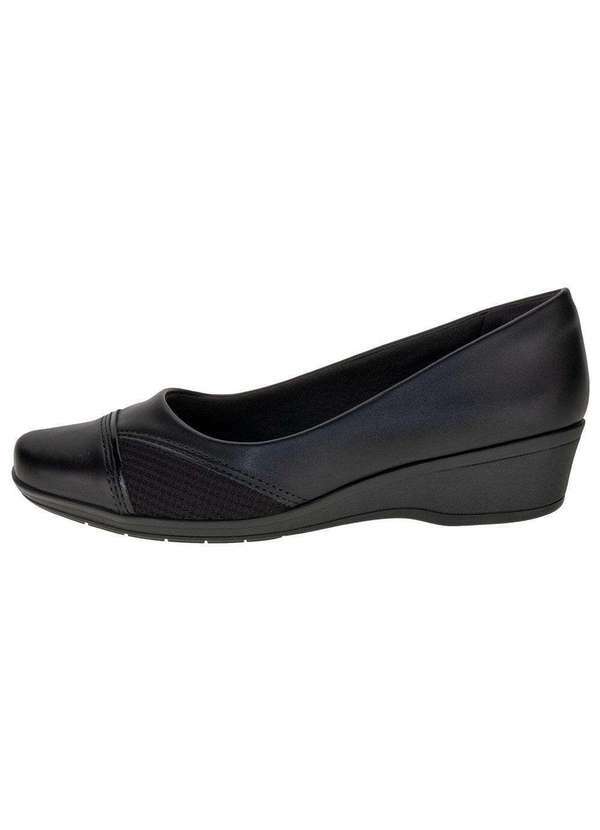 Comfortflex - Sapato Feminino Anabela Comfortflex 2494302 - Preto 2