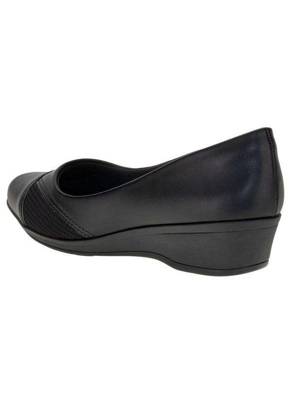Comfortflex - Sapato Feminino Anabela Comfortflex 2494302 - Preto 3