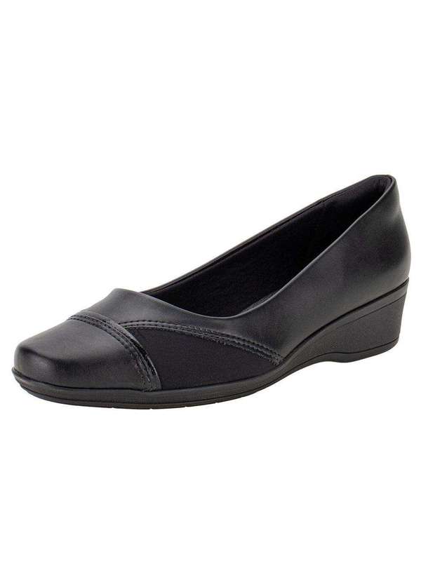 Comfortflex - Sapato Feminino Anabela Comfortflex 2494302 - Preto 01