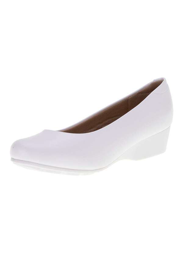Modare - Sapato Feminino Anabela Modare - 7014200 - Branco