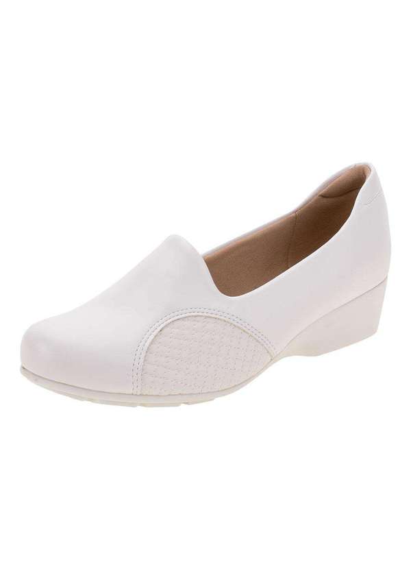 Modare - Sapato Feminino Anabela Modare - 7014229 - Branco