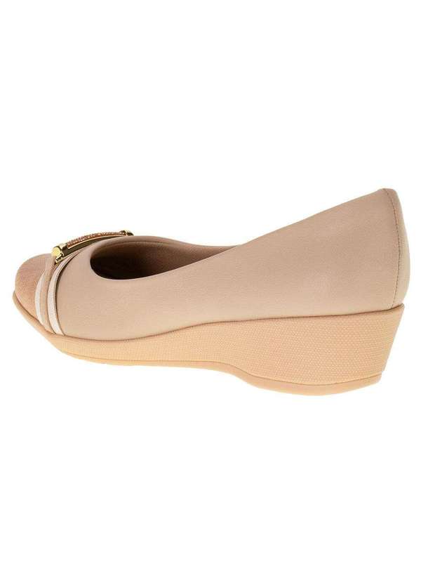 Piccadilly - Sapato Feminino Anabela Piccadilly - 143203 - Bege 3