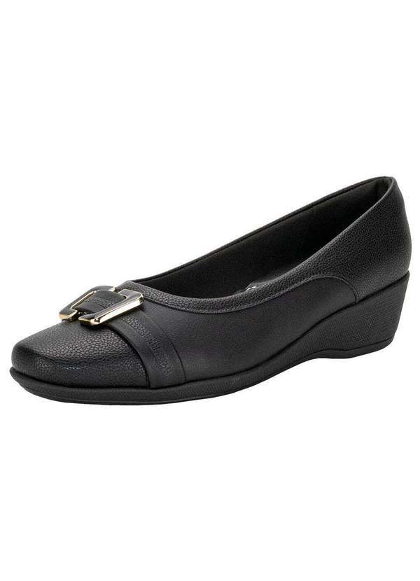 Piccadilly - Sapato Feminino Anabela Piccadilly 143212 - Preto