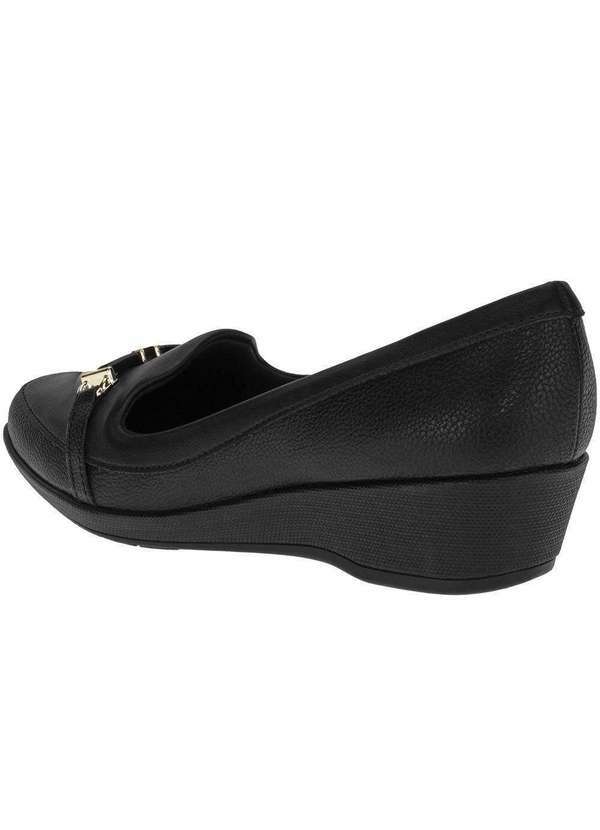 Piccadilly - Sapato Feminino Anabela Piccadilly 143215 - Preto 3