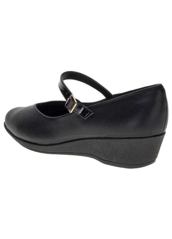 Piccadilly - Sapato Feminino Anabela Piccadilly 143216 - Preto 3
