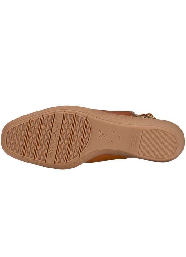 Piccadilly - Sapato Feminino Anabela Piccadilly 143224 - Caramelo 4