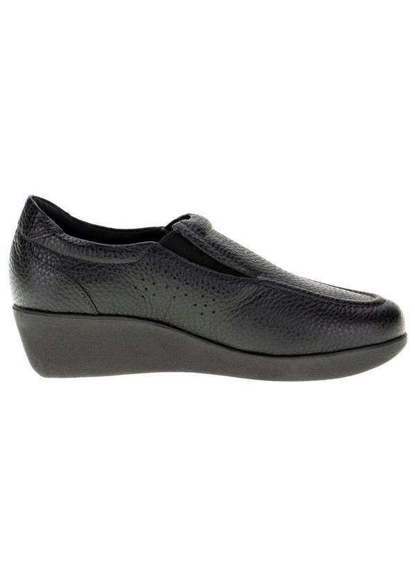 Usaflex - Sapato Feminino Anabela Usaflex - 6263pl - Preto 5