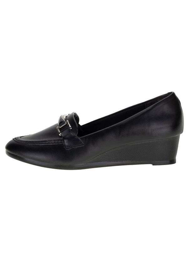Via Scarpa - Sapato Feminino Anabela Via Scarpa - 153216671 - Preto 2
