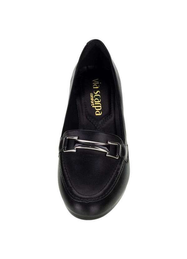 Via Scarpa - Sapato Feminino Anabela Via Scarpa - 153216671 - Preto 5