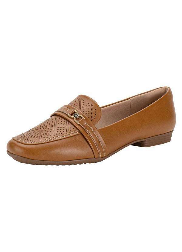 Piccadilly - Sapato Feminino Flat Piccadilly 250258 - Caramelo