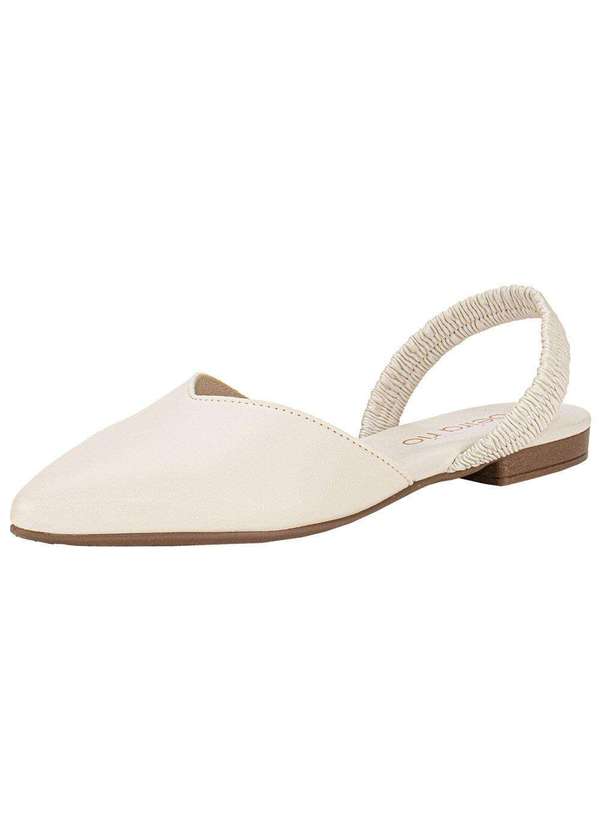 Beira Rio - Sapato Feminino Mule Beira Rio 4134446 - Marfim 1