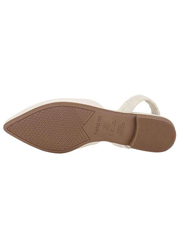 Beira Rio - Sapato Feminino Mule Beira Rio 4134446 - Marfim 4