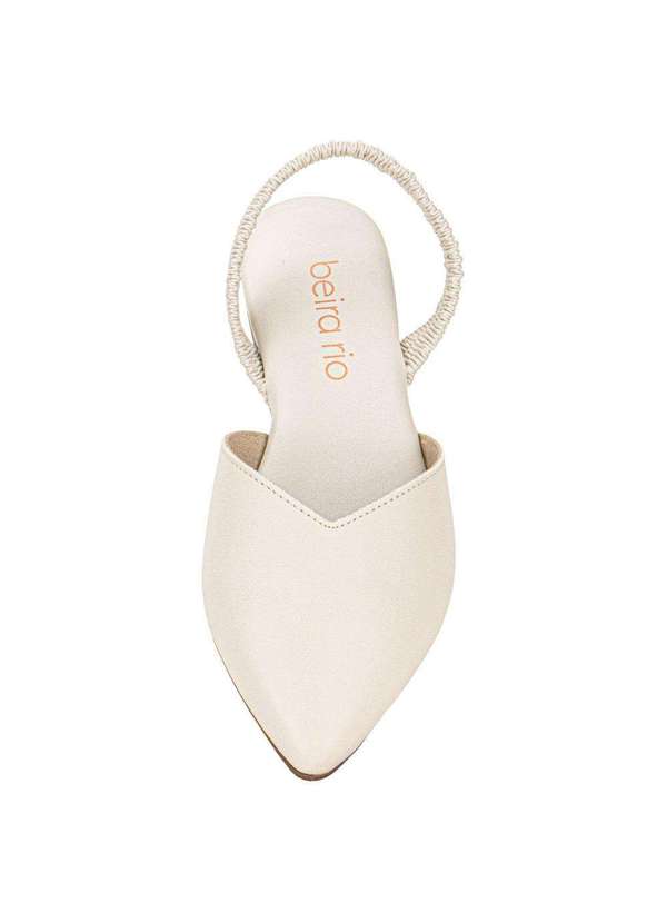 Beira Rio - Sapato Feminino Mule Beira Rio 4134446 - Marfim 5