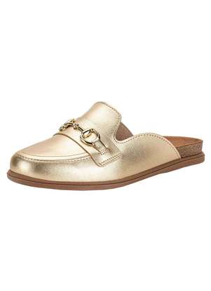 Beira Rio Sapato Feminino Mule Beira Rio 4317102 Ouro
