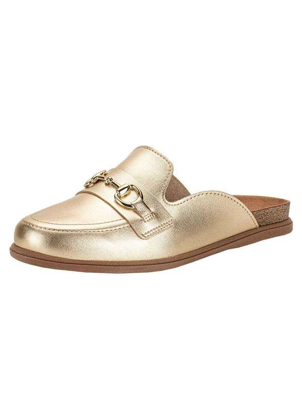 Beira Rio - Sapato Feminino Mule Beira Rio 4317102 - Ouro