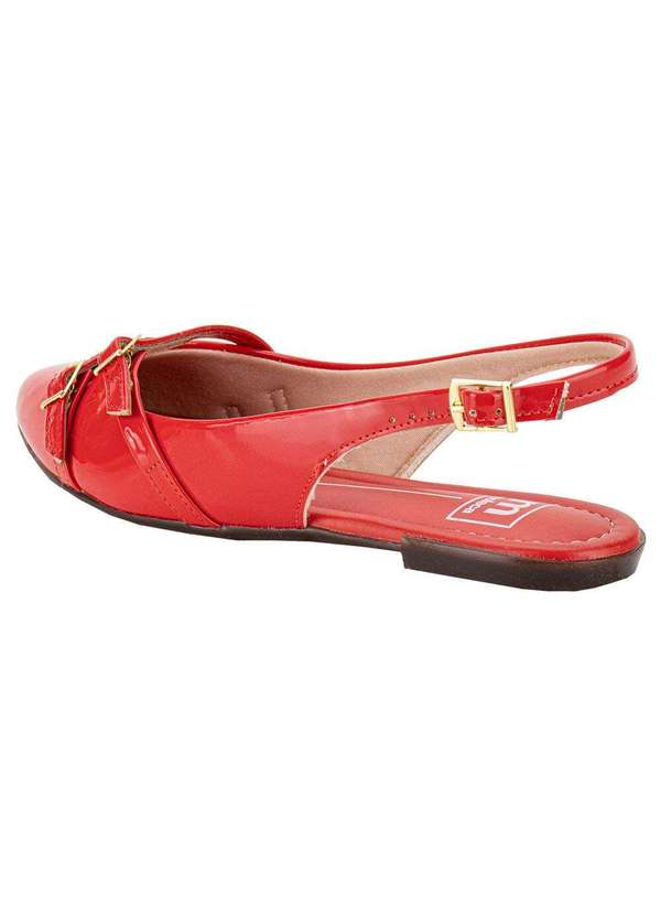 Moleca - Sapato Feminino Mule Moleca 5444332 - Vermelho 3