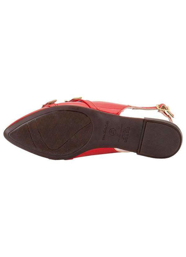 Moleca - Sapato Feminino Mule Moleca 5444332 - Vermelho 4