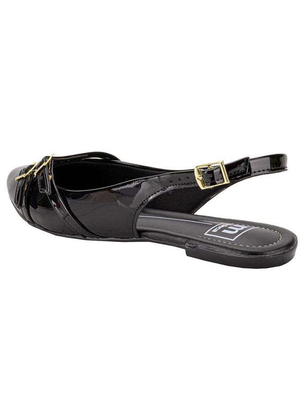 Moleca - Sapato Feminino Mule Moleca 5444332 - Verniz/Preto 3