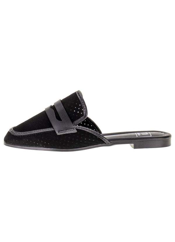 Moleca - Sapato Feminino Mule Moleca- 5722117 - Preto/Nobuck 2