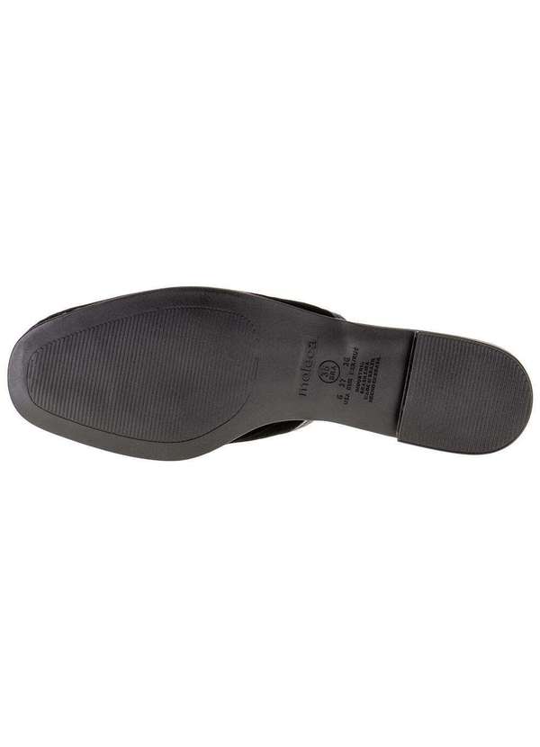 Moleca - Sapato Feminino Mule Moleca- 5722117 - Preto/Nobuck 4