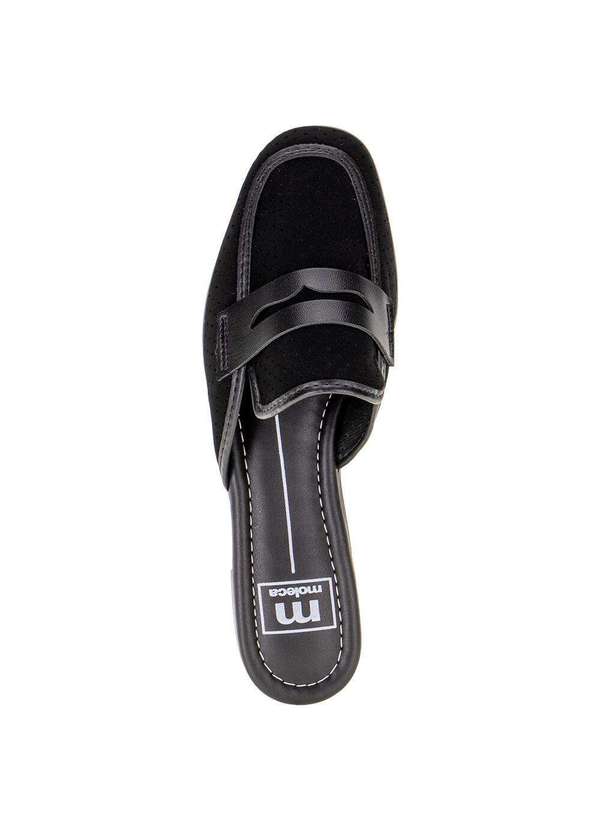 Moleca - Sapato Feminino Mule Moleca- 5722117 - Preto/Nobuck 5