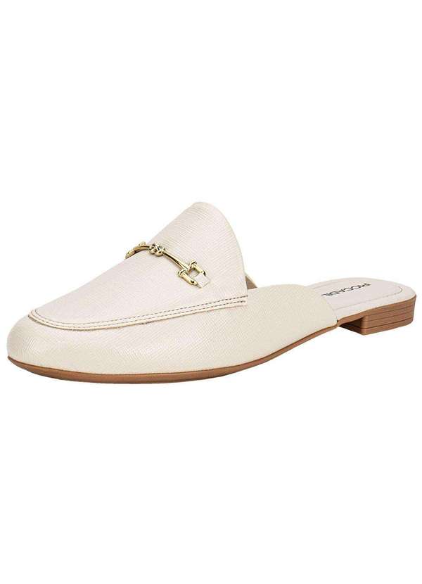 Piccadilly - Sapato Feminino Mule Piccadilly 104024 - Marfim
