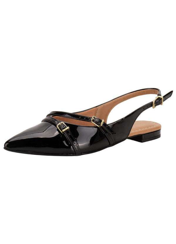 Vizzano - Sapato Feminino Mule Vizzano 1206296 - Verniz/Preto