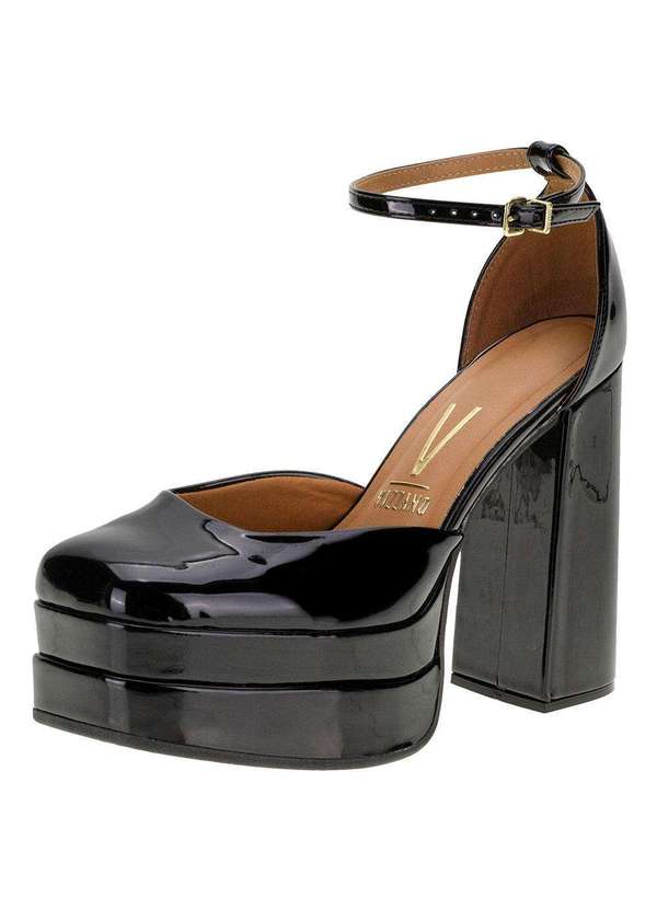 Sapato Feminino Salto Alto Vizzano 1395101 Verniz/Preto