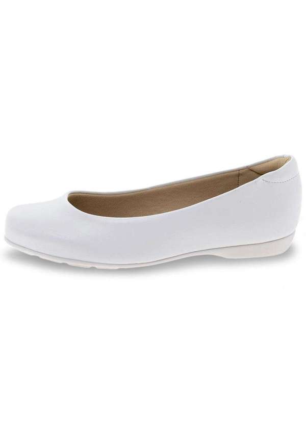 Modare - Sapato Feminino Salto Baixo Modare - 7016400 - Branco 2