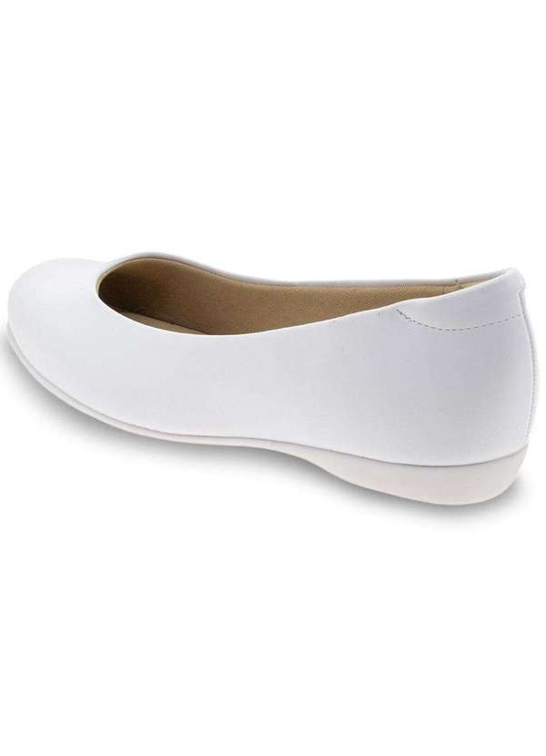 Modare - Sapato Feminino Salto Baixo Modare - 7016400 - Branco 3
