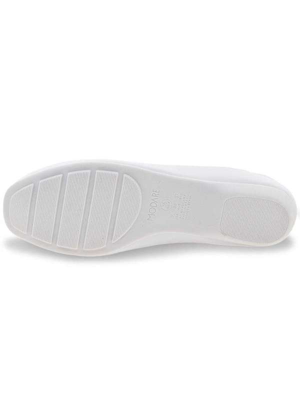 Modare - Sapato Feminino Salto Baixo Modare - 7016400 - Branco 4