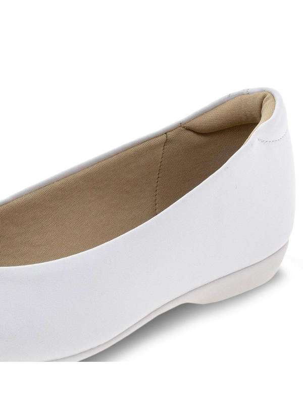 Modare - Sapato Feminino Salto Baixo Modare - 7016400 - Branco 5